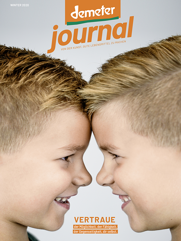 Cover des Demeter Journal 48 zeigt Zwillinge, die sich anschauen