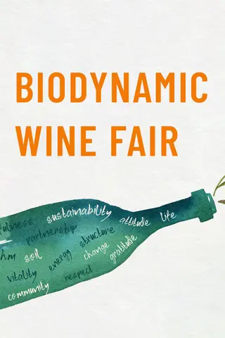 Blume springen aus Flasche, Biodynamic Wine Fair