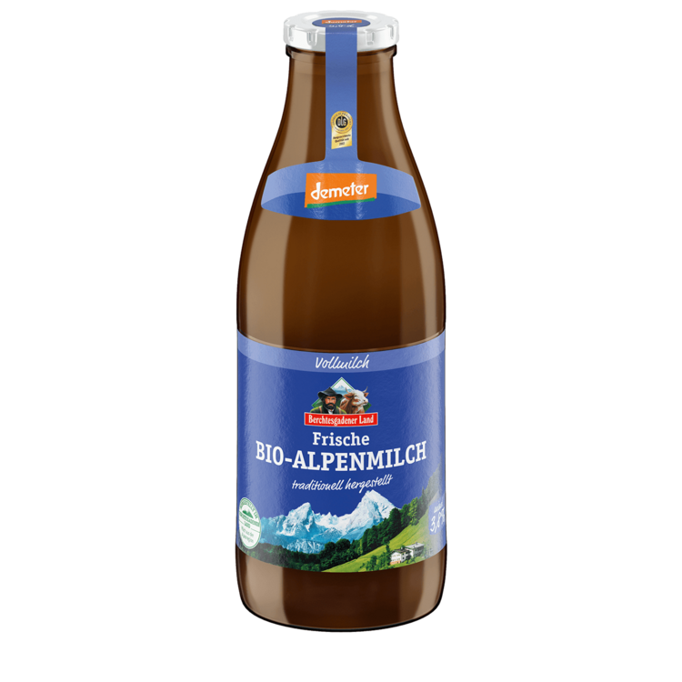 Berchtesgadener Land, frische Bio-Alpenmilch