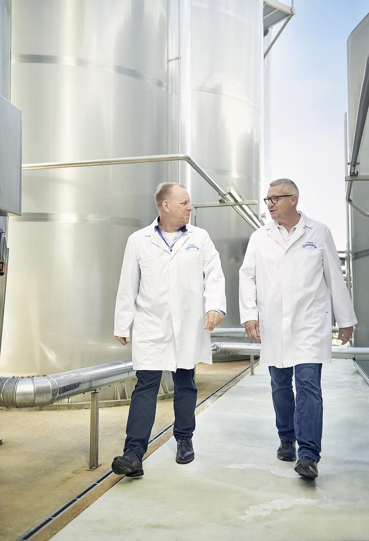 Friedmann Vogt, Gunter Stirnkorb von den Schrozberger Milchbauern