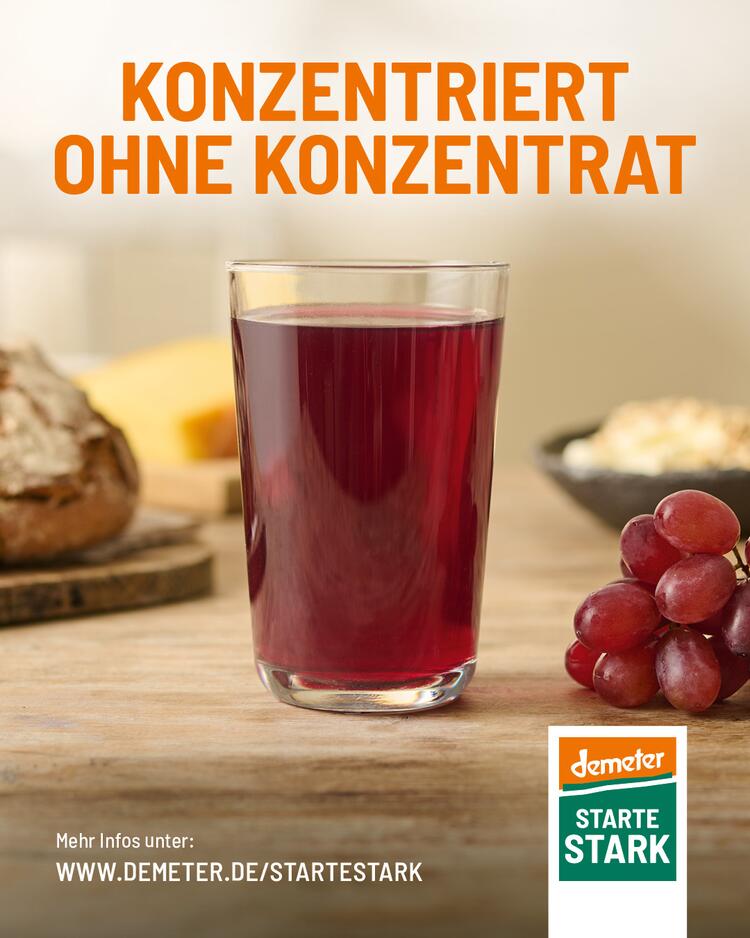 Produktgruppe Fruchtsäfte Kampagne „Starte stark“