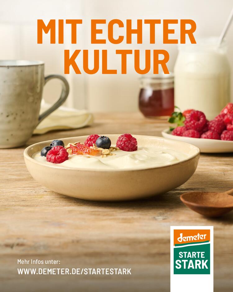 Produktgruppe Joghurt Kampagne „Starte stark“