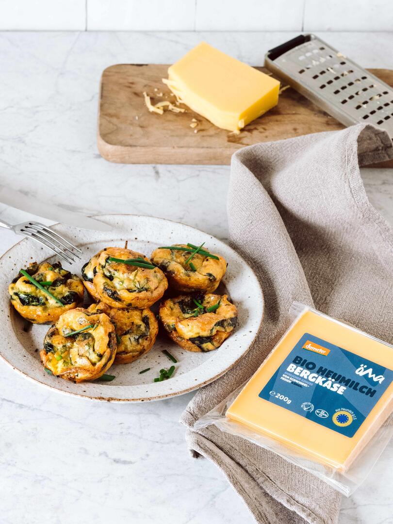 Mini Käse-Spinat-Omelette
