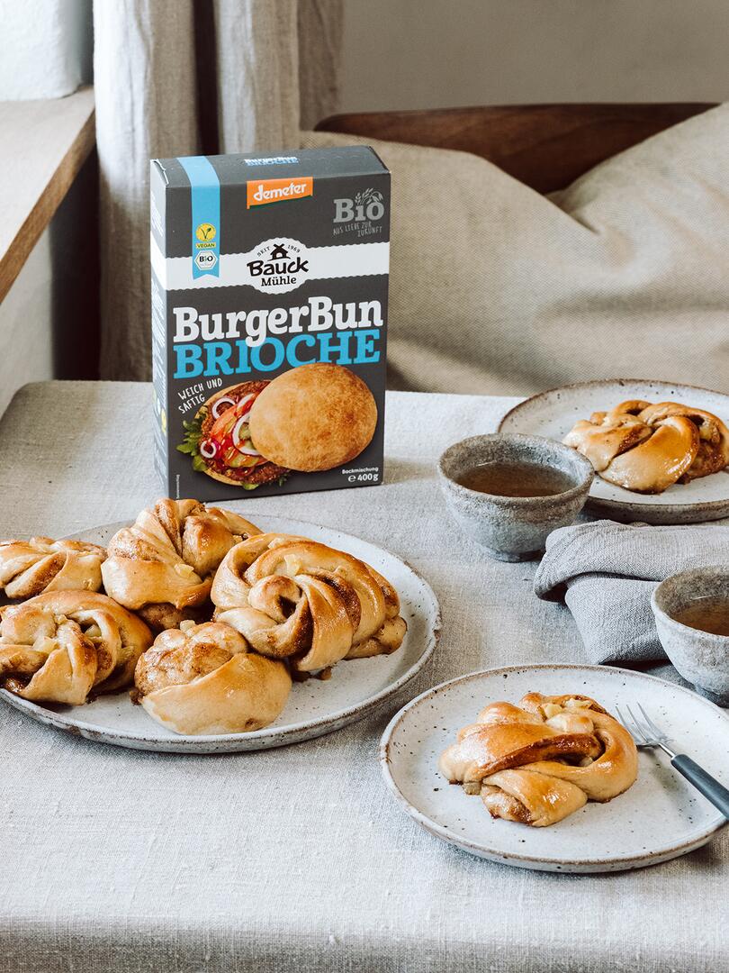 Bauckhof Rezept Apfel-Zimt Knoten