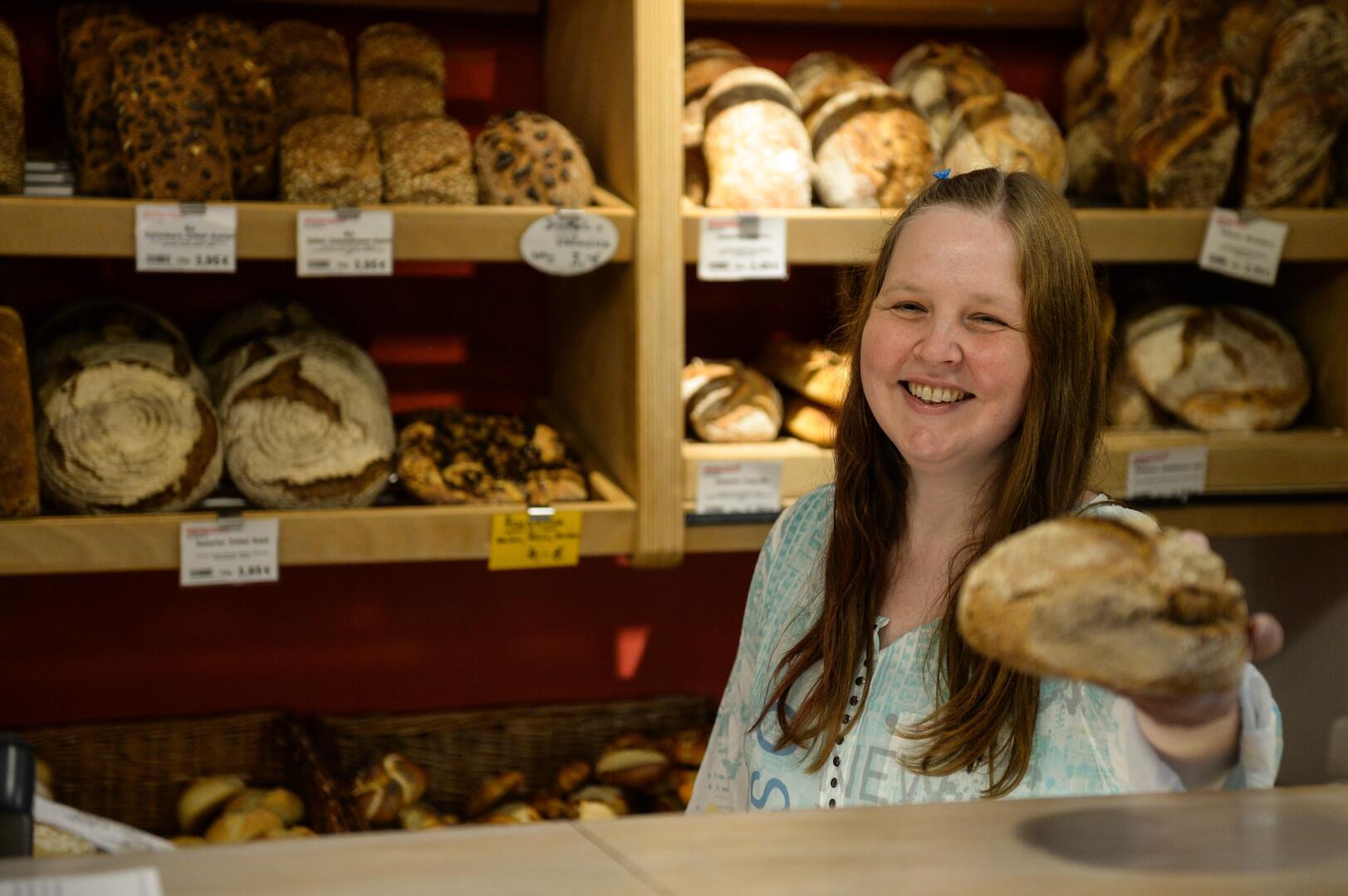 Brotverkäuferin