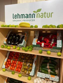Messestand IGW, Obst und Gemüsestand von lehmann natur