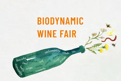 Blume springen aus Flasche, Biodynamic Wine Fair